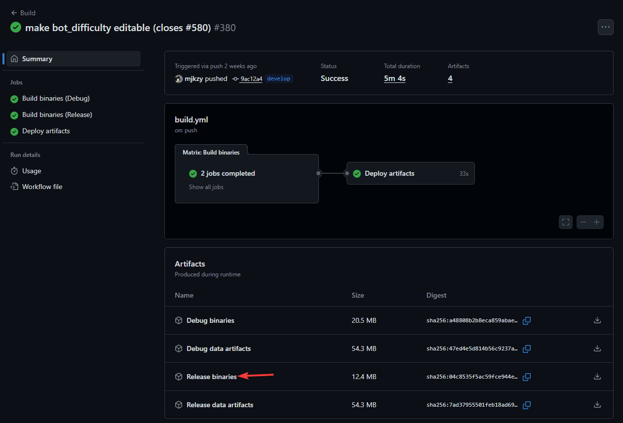 Download Release binaries